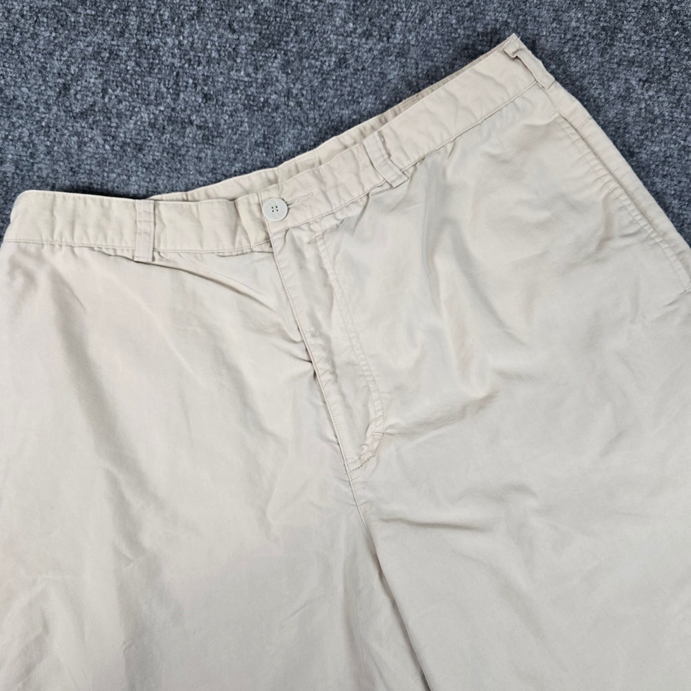 Adidas Golf Shorts Beige Size 34 Mens Flat Front Athletic‎ Performance